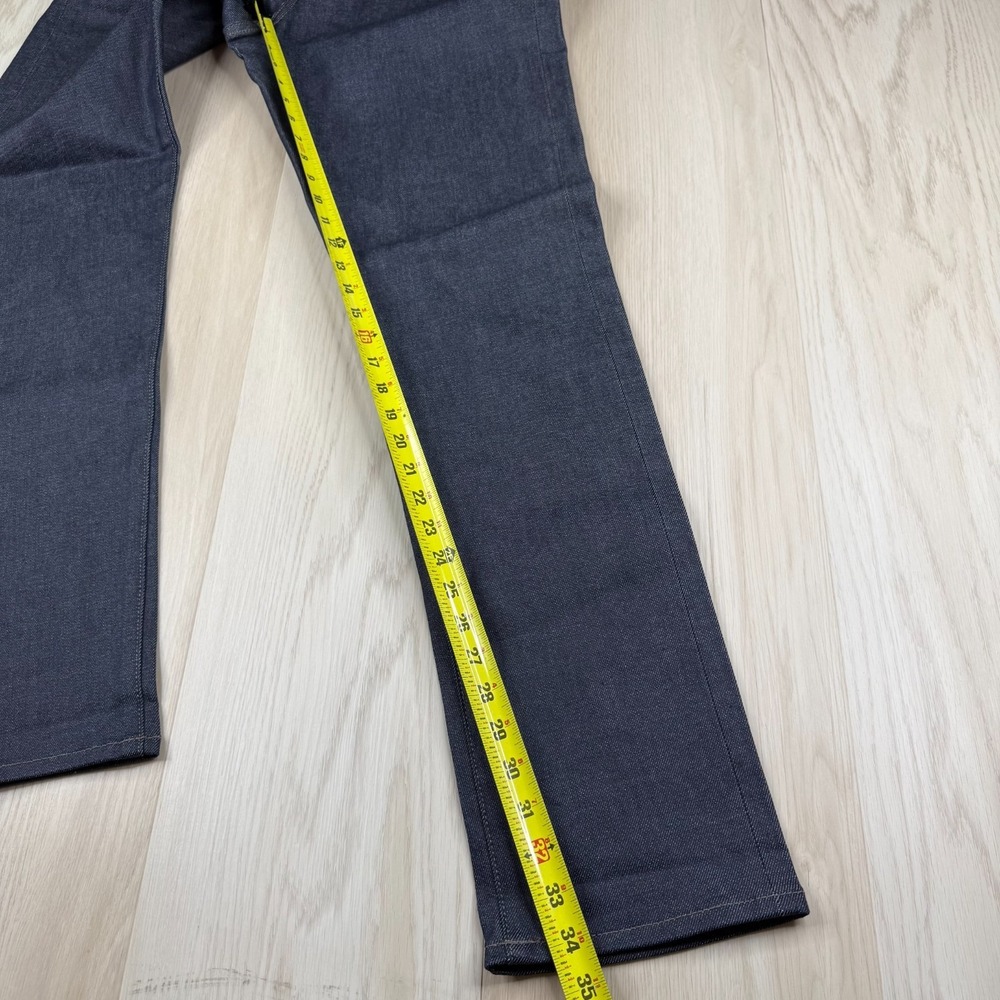 Uniqlo Mens Blue 5 Pocket Design Selvedge Denim Slim Straight Jeans Size 34x34 - Picture 15 of 16